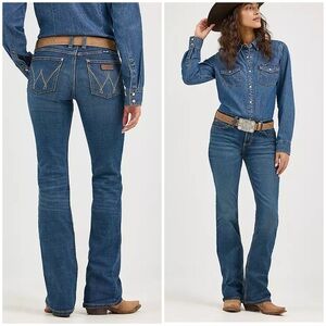 Wrangler retro mid rise bootcut jeans 1x32
